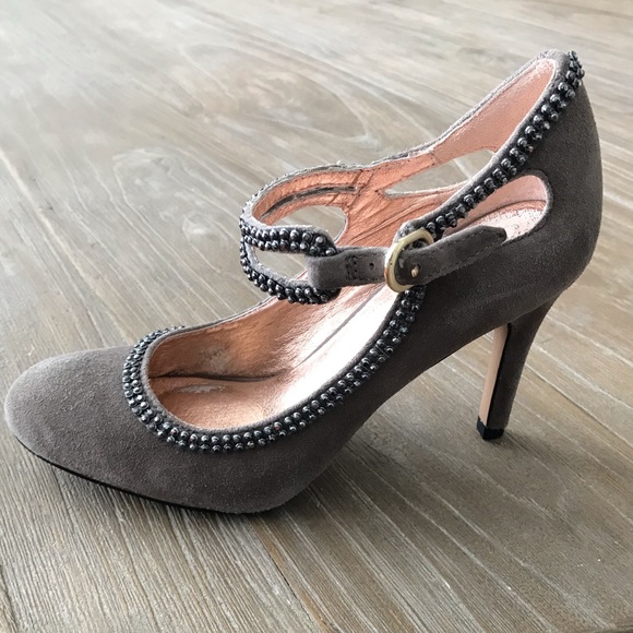 Miss Albright Anthropologie Suede Pump Heels - Picture 2 of 7